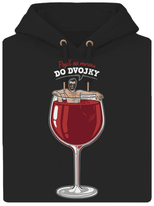 Do dvojky unisex mikina premium Dark Black