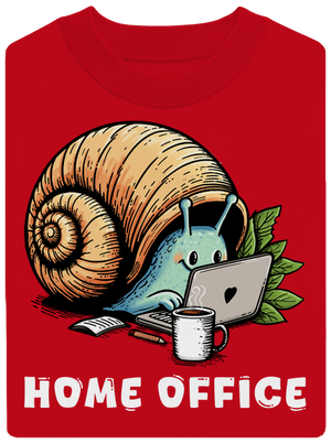 Šnekův home office unisex mikina bez kapuce Red