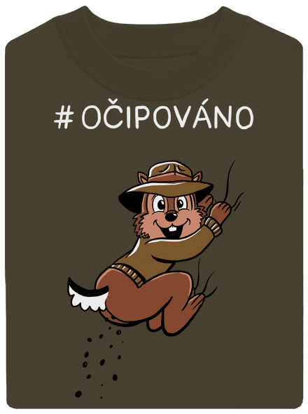 Očipováno unisex mikina bez kapuce Urban Khaki
