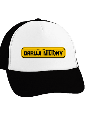 Miliony kšiltovka truckerka Black cap