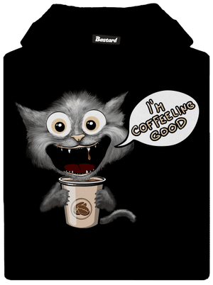 I’m coffeeling good dětská mikina klokanka Black