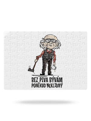 Neklidný bez piva puzzle White