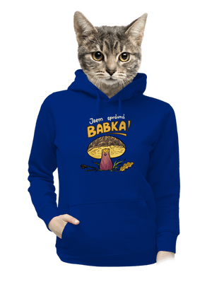 Babka a hříbeček dámská mikina klokanka Royal Blue Mal