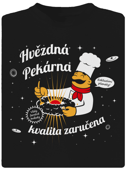 Hvězdná pekárna dětské sportovní tričko Black