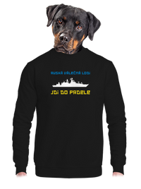 unisex mikina bez kapuce