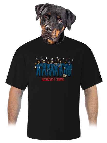 Hasičský sbor unisex tričko oversized Black