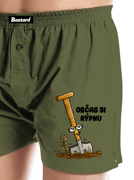 Občas si rýpnu pánské trenky Khaki