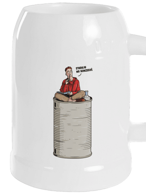 Konzerva půllitr White