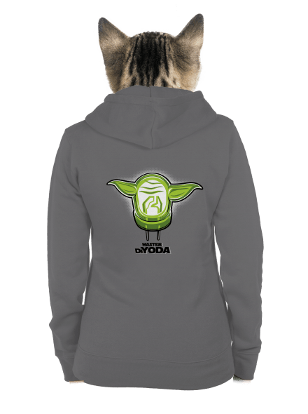 Mistr DiYoda dámská mikina na zip Steel Gray