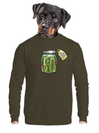 unisex mikina bez kapuce