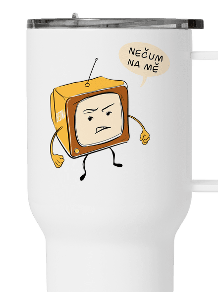 Nečum na mě termohrnek White