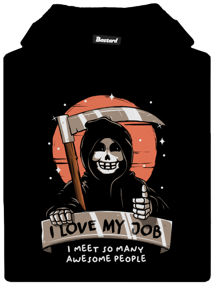 I love my job dětská mikina klokanka Black