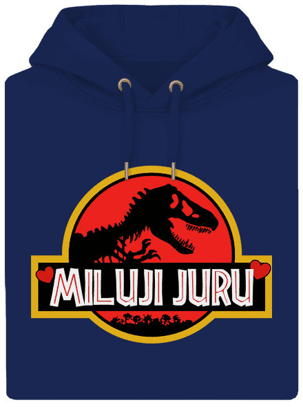 Miluji Juru unisex mikina premium Navy
