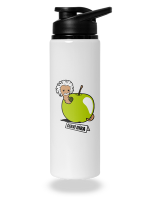 Červí díra lahev na vodu White