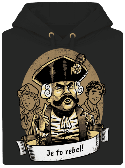 B14: S čerty nejsou žerty unisex mikina premium Dark Black