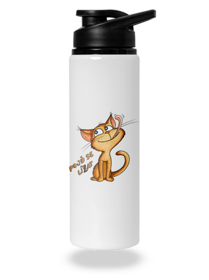 Pojď se lísat lahev na vodu White