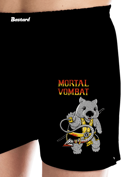 Mortal Vombat pánské trenky Black