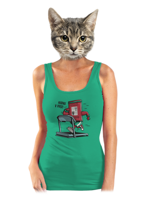 Hubnu v pase dámské tílko klasické Mint Mal