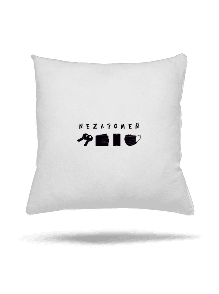 Nezapomeň polštář White