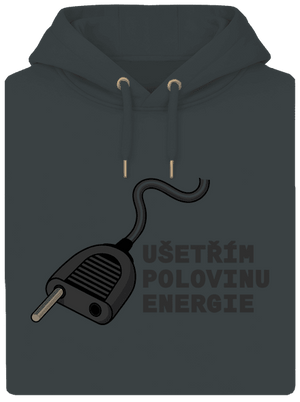 Ušetřím polovinu unisex mikina premium Charcoal