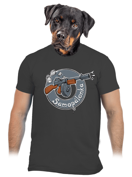 Samopálenka pánské tričko Dark Grey