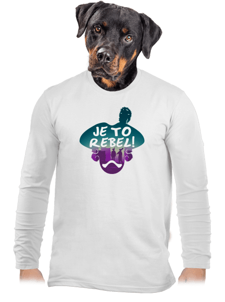 Je to rebel pánské dlouhý rukáv White