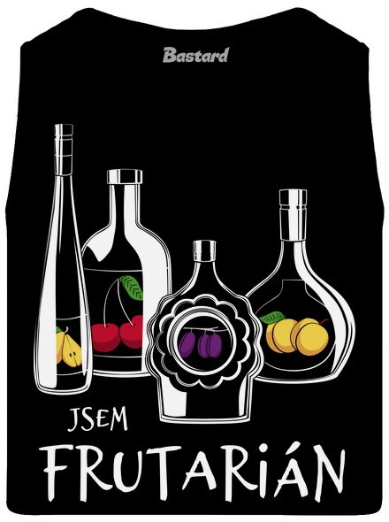 Frutarián pánské tílko Black