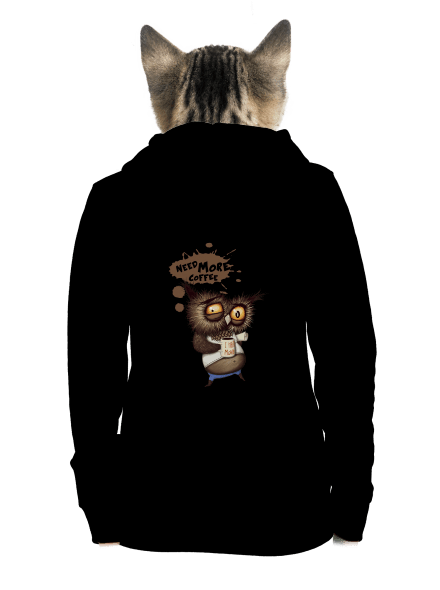 Potřebuju víc kafe dámská mikina na zip Black