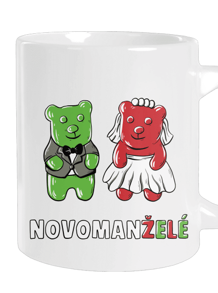 Novomanželé z želé velký hrnek White