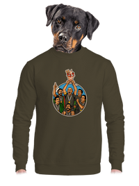 unisex mikina bez kapuce