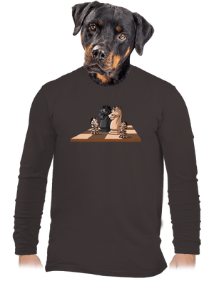 Šachová rodina pánské dlouhý rukáv Bear Brown