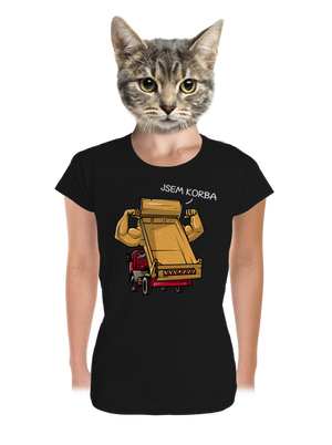 Korba dámské tričko premium Black