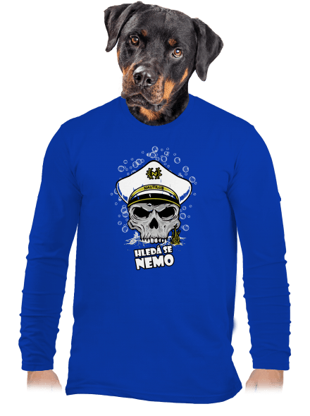 Kapitán Nemo pánské dlouhý rukáv Royal Blue
