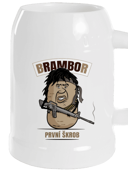 Brambor půllitr White
