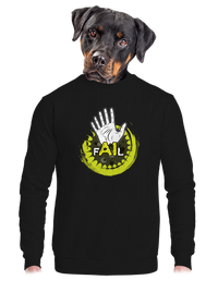 unisex mikina bez kapuce