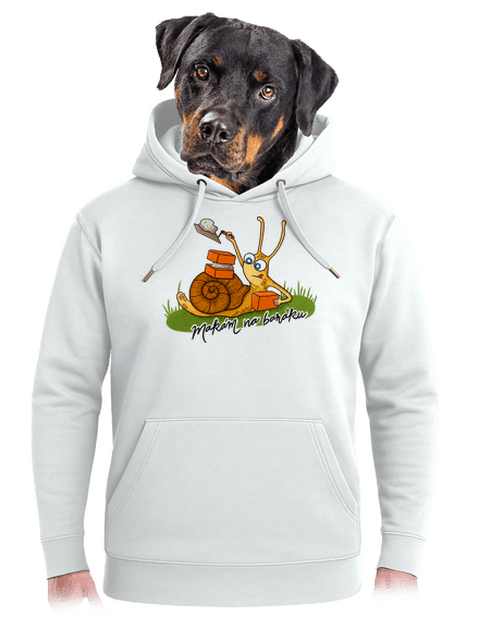 Makám na baráku unisex mikina premium Snowwhite