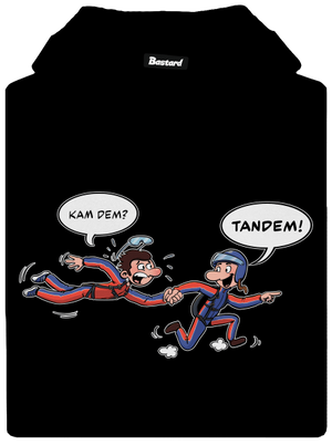 Tandem pánská mikina klokanka Black