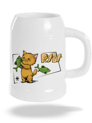 Kočičí horoskop: Ryby půllitr White