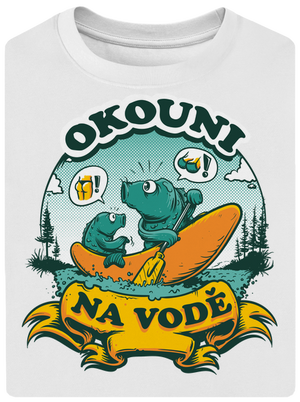 Okouni na vodě unisex tričko oversized White