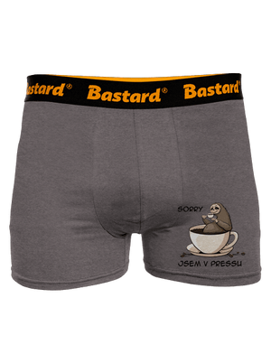 V pressu boxerky Gray Melange