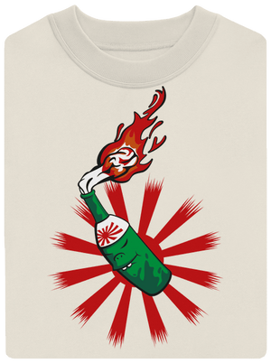 Kamikaze unisex mikina bez kapuce Off White