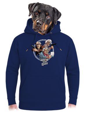 Penze nebo život unisex mikina premium Navy