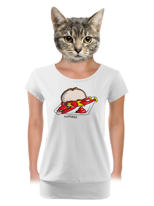 dámské tričko s lemem