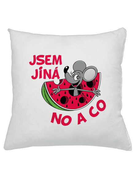 Jsem jiná polštář White