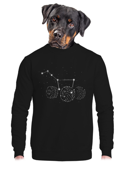 Velký vůz unisex mikina bez kapuce Black