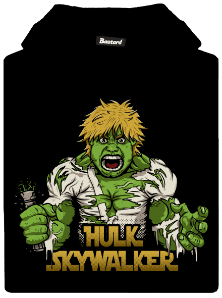 Hulk Skywalker dětská mikina klokanka Black