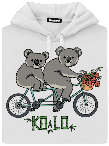 Koalo dámská mikina klokanka White