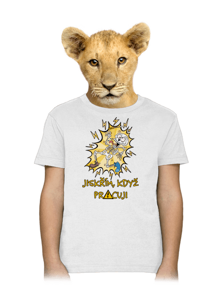 Jiskřím dětské tričko White