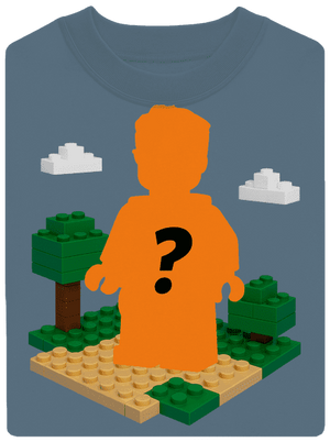 Lego postava z vlastní fotky unisex mikina bez kapuce Nordic Blue