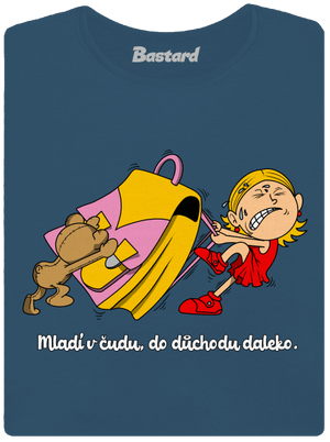 Školačka dámské tričko premium Petrol Blue